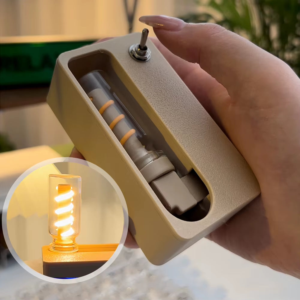Press Lever Ejection Night Light Mechanical Flip Flexible Light Ornament Stress Relief Magnetic Suction Lamp for Outdoor Camping