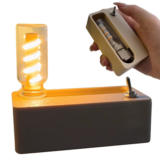 Press Lever Ejection Night Light Mechanical Flip Flexible Light Ornament Stress Relief Magnetic Suction Lamp for Outdoor Camping